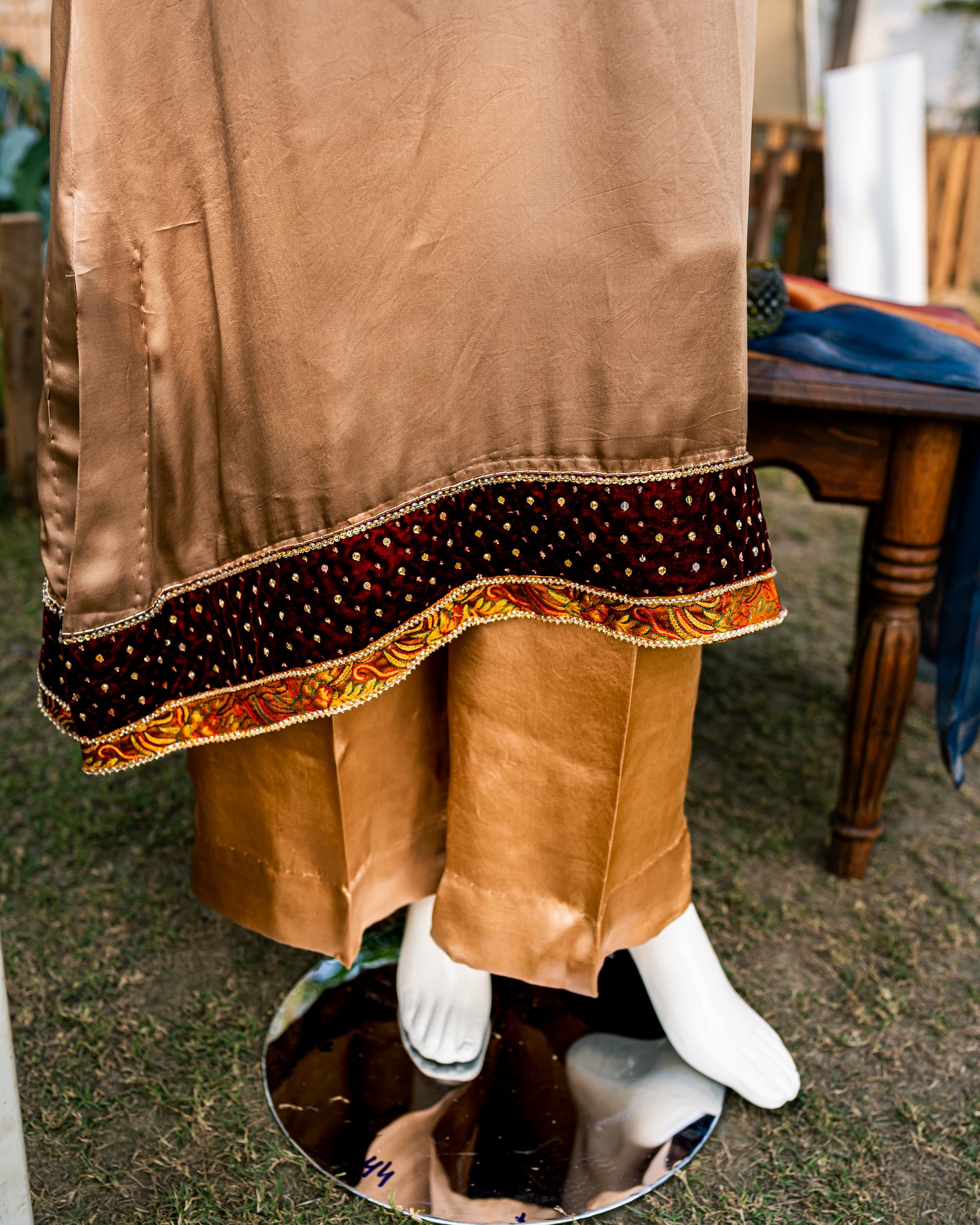 Bronze Shamoz Suit - Close Up Lower Half