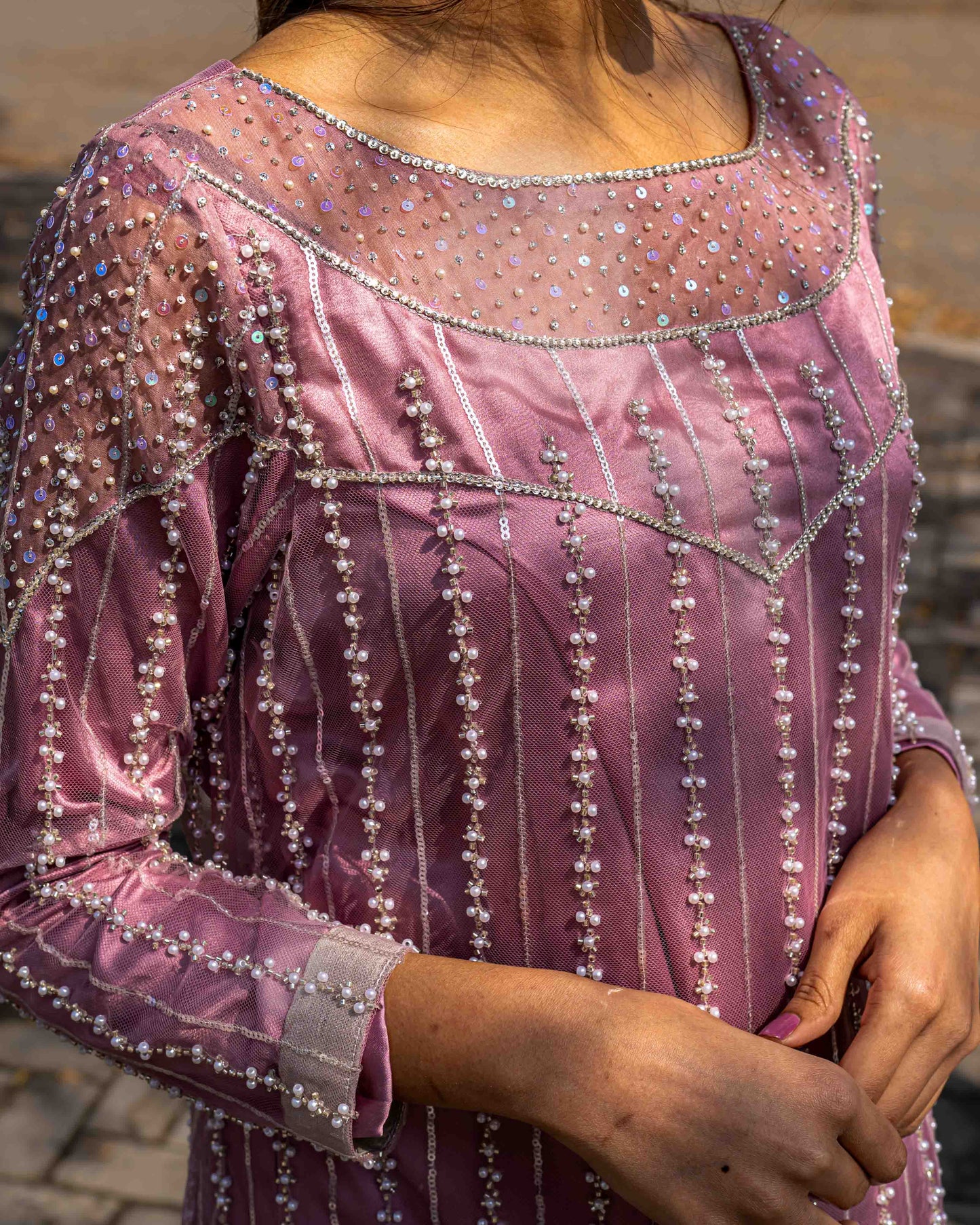 Lavender Net Maxi