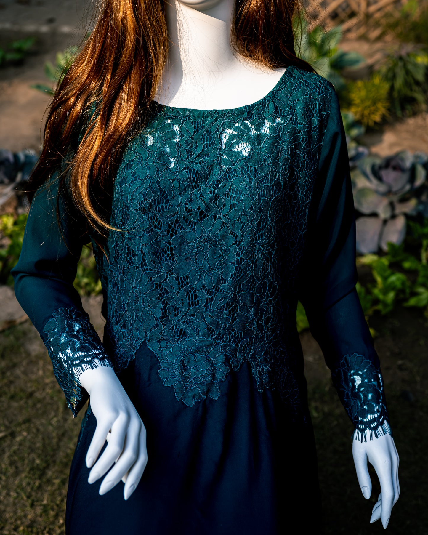 Elegant Zink Georgette Dress