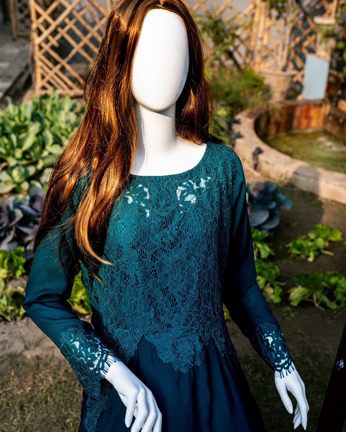 Elegant Zink Georgette Dress