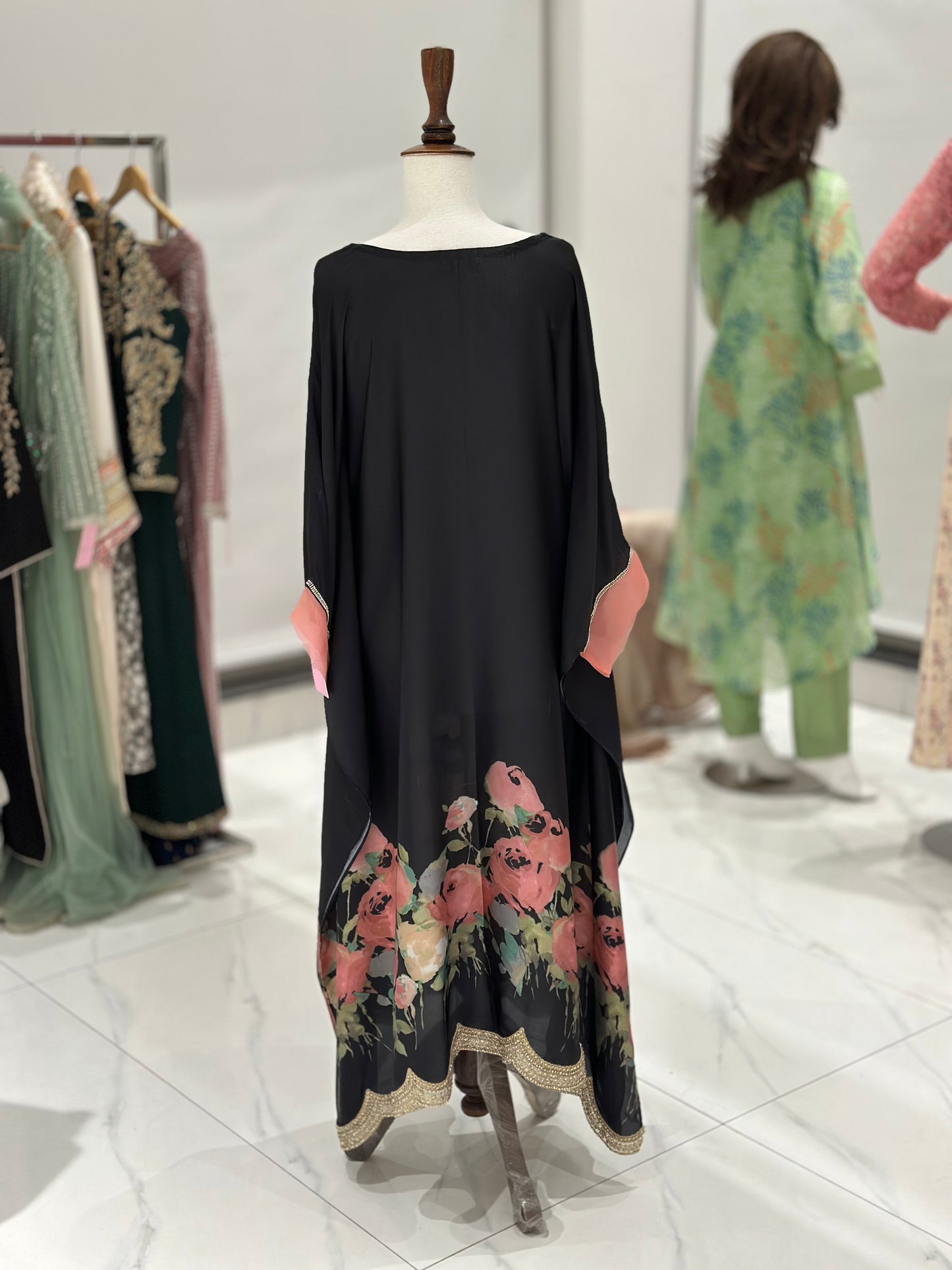 Black Silk Kaftan