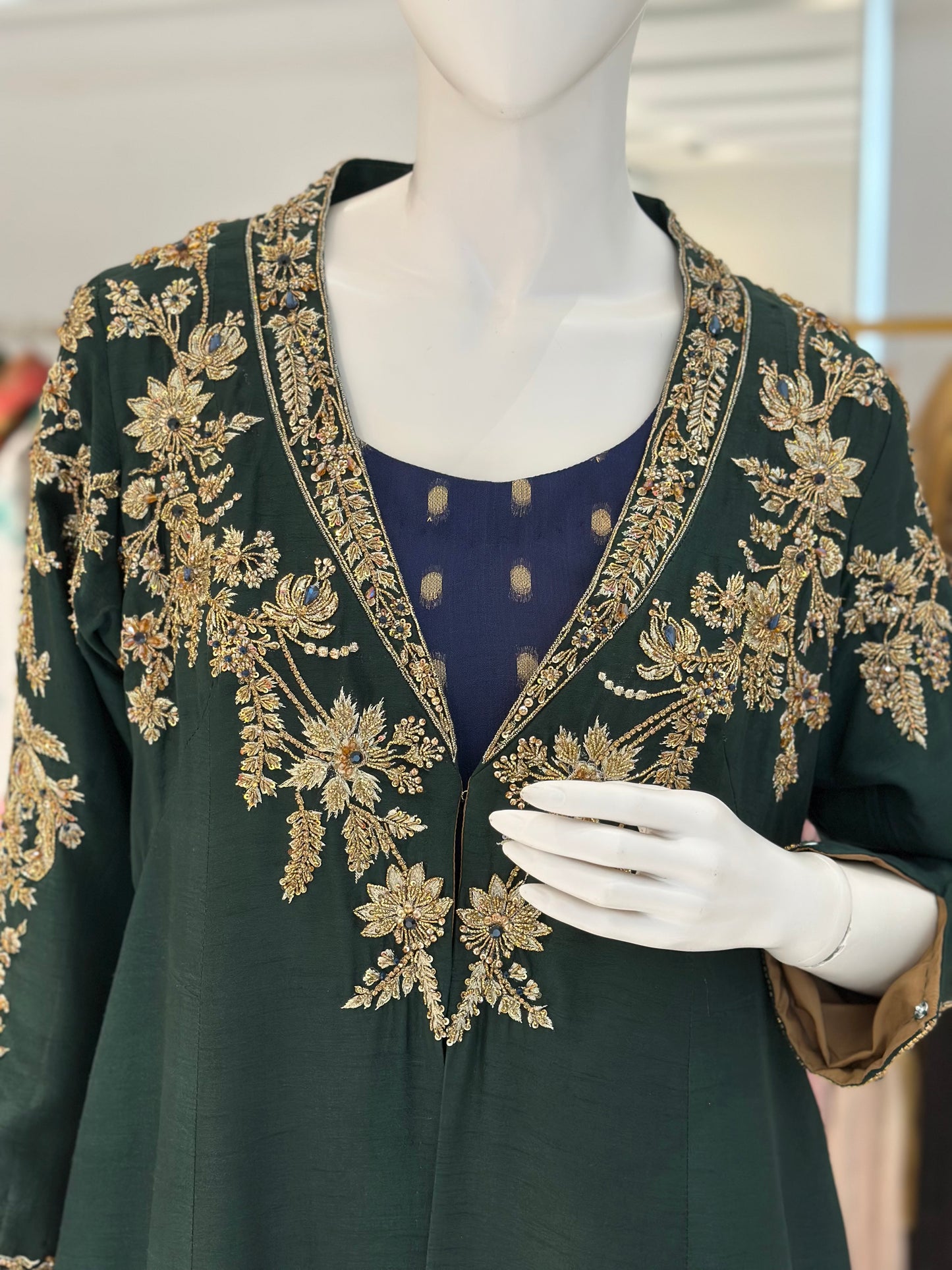 2 PC Green Gown