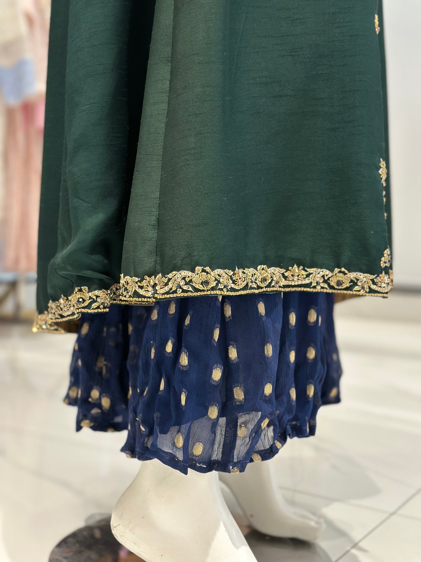 2 PC Green Gown