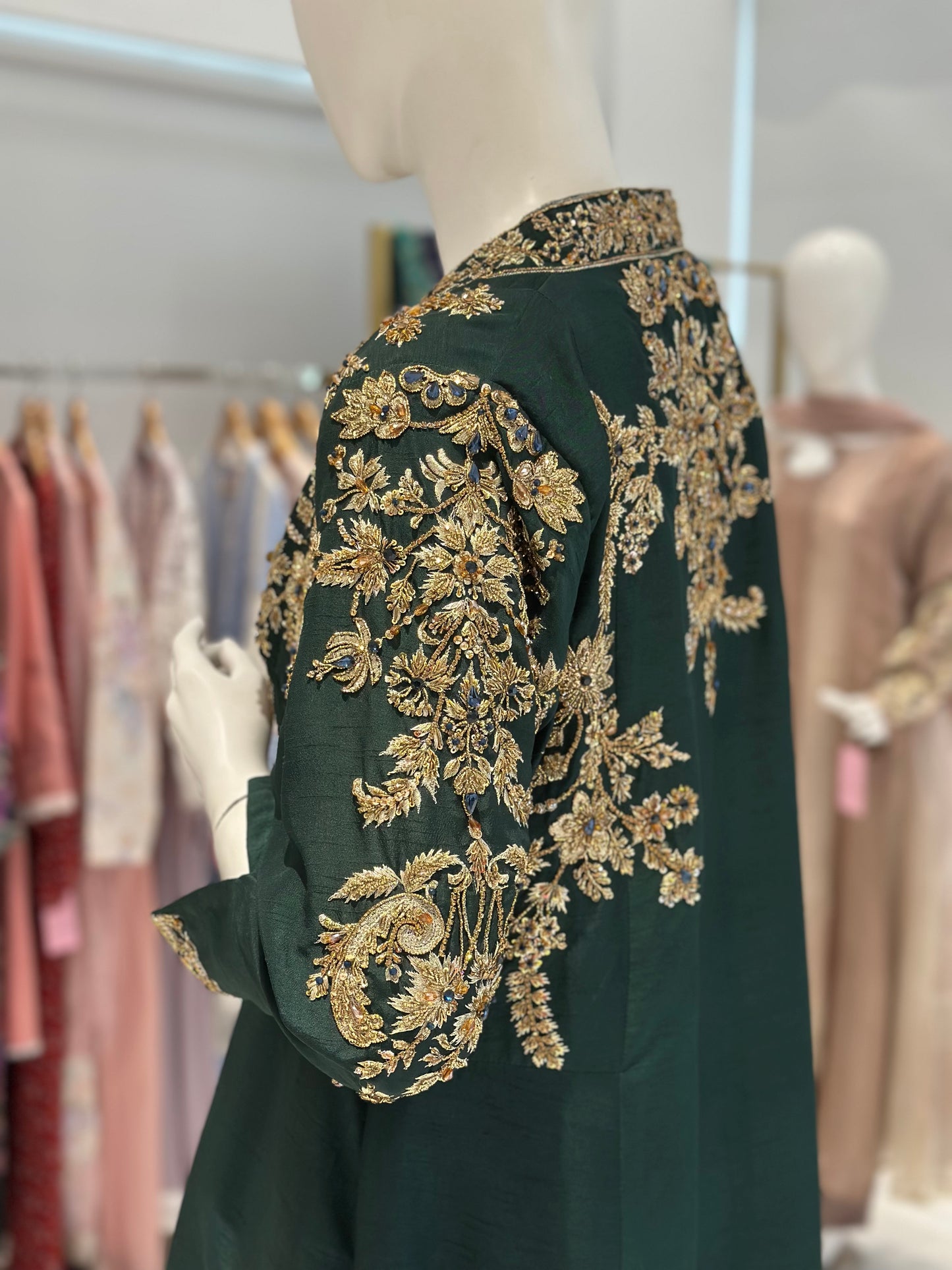 2 PC Green Gown