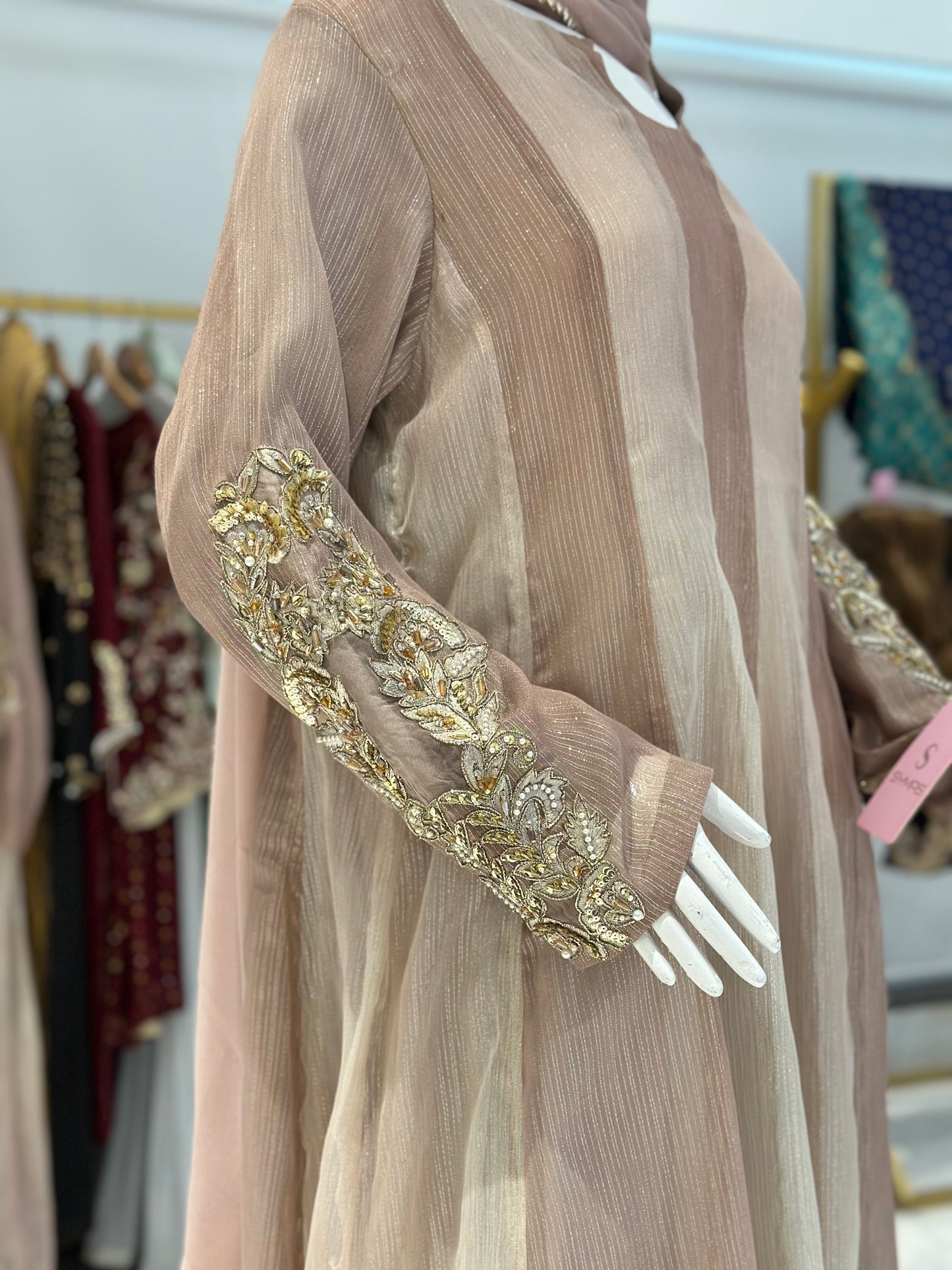Zari Chiffon 3 Piece Suit