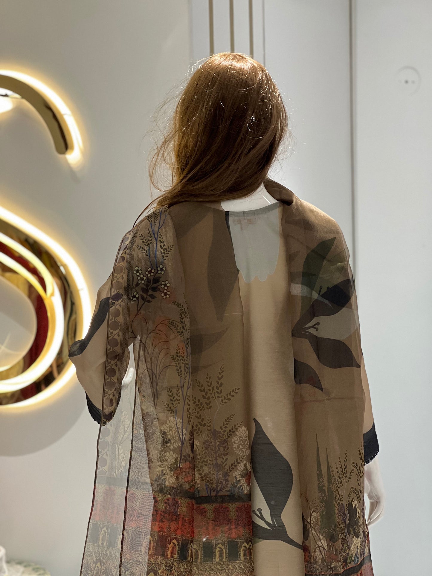 Olive Green Cotton Suit