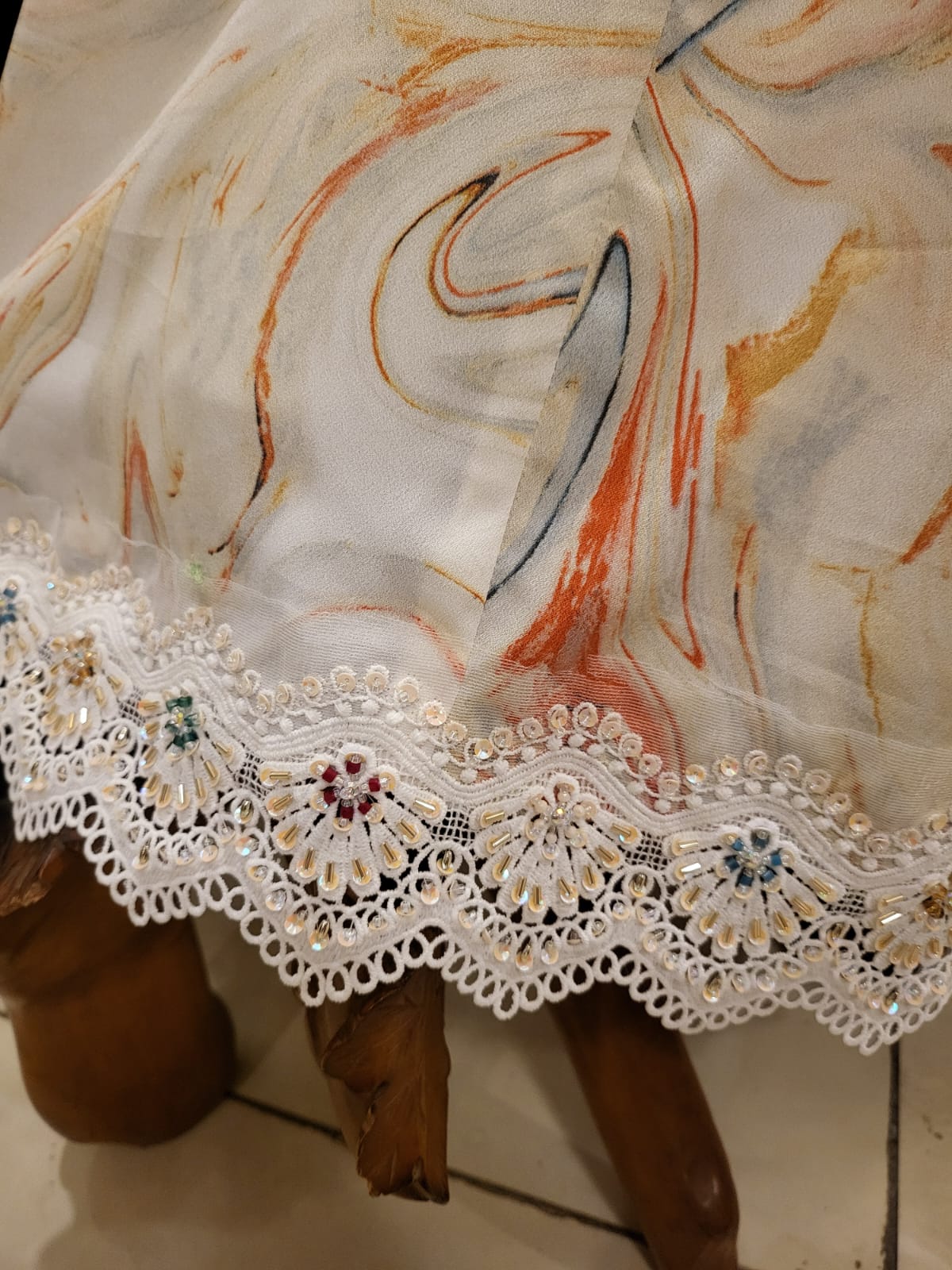Elegant multi color angrakha frok