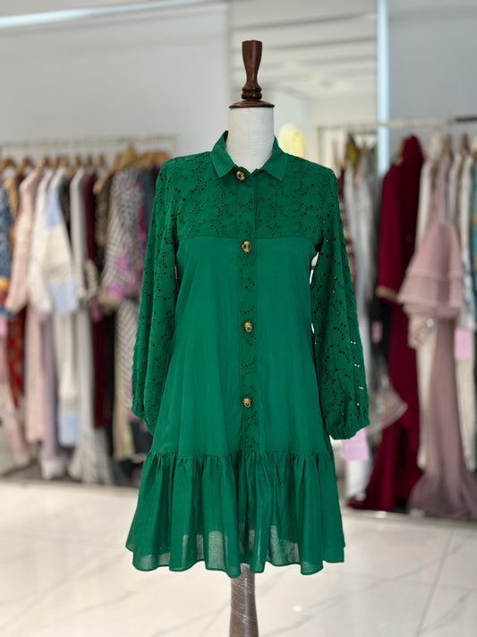 Green Chickenkari Short Shirt