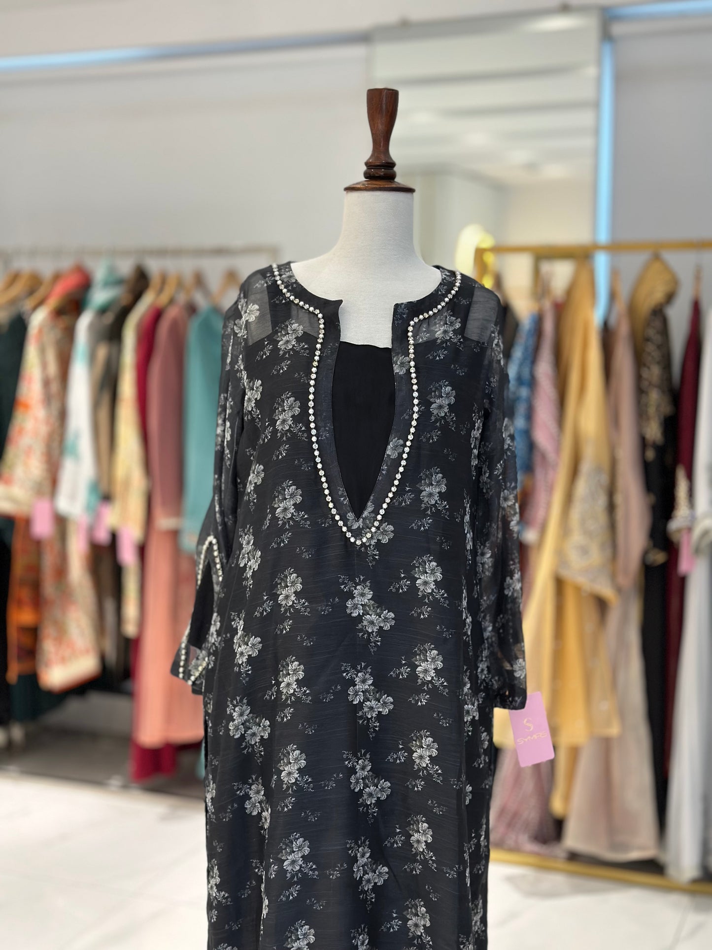 Cotton silk printed shirt