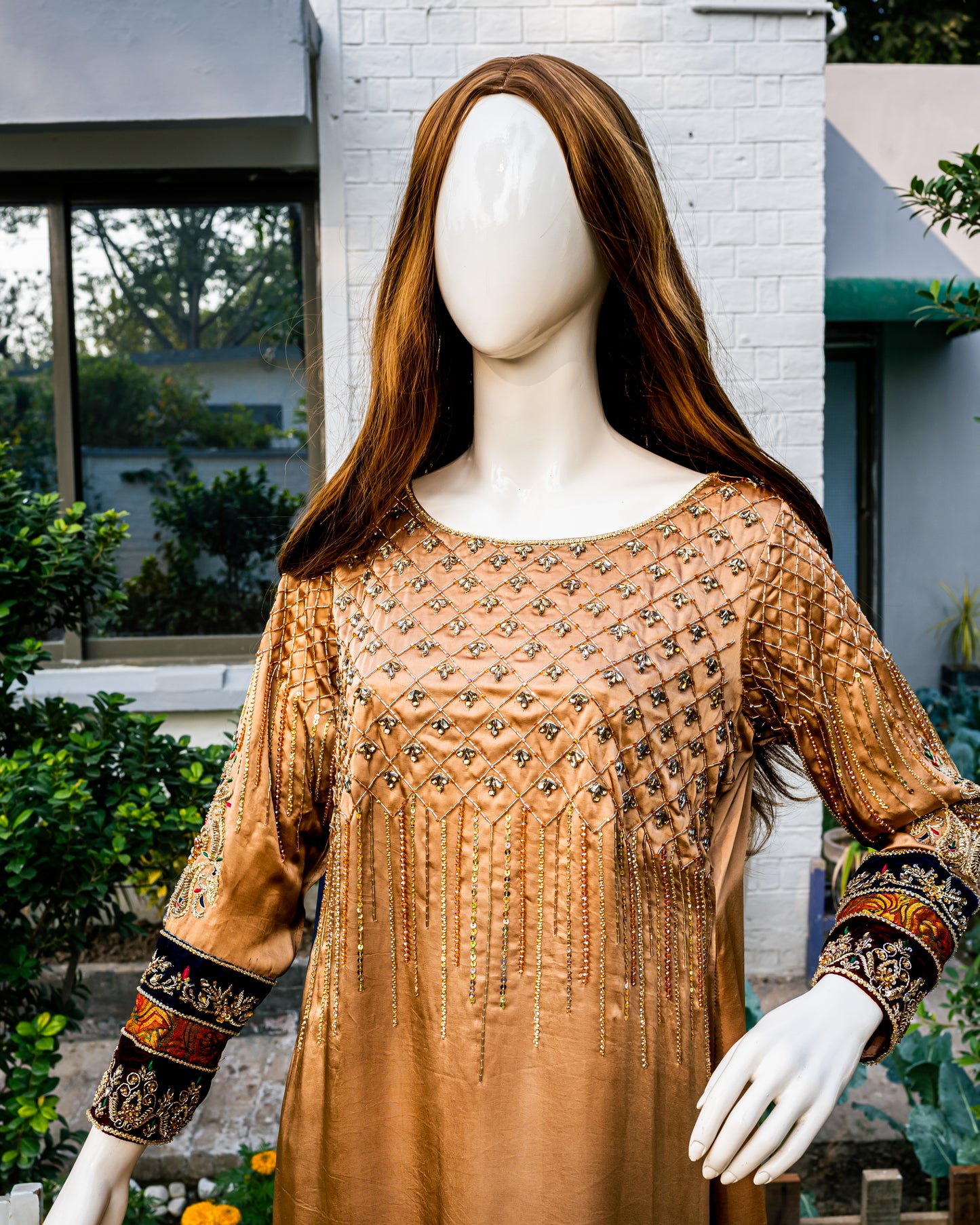 Bronze Shamoz Suit - Close Up Upper Half