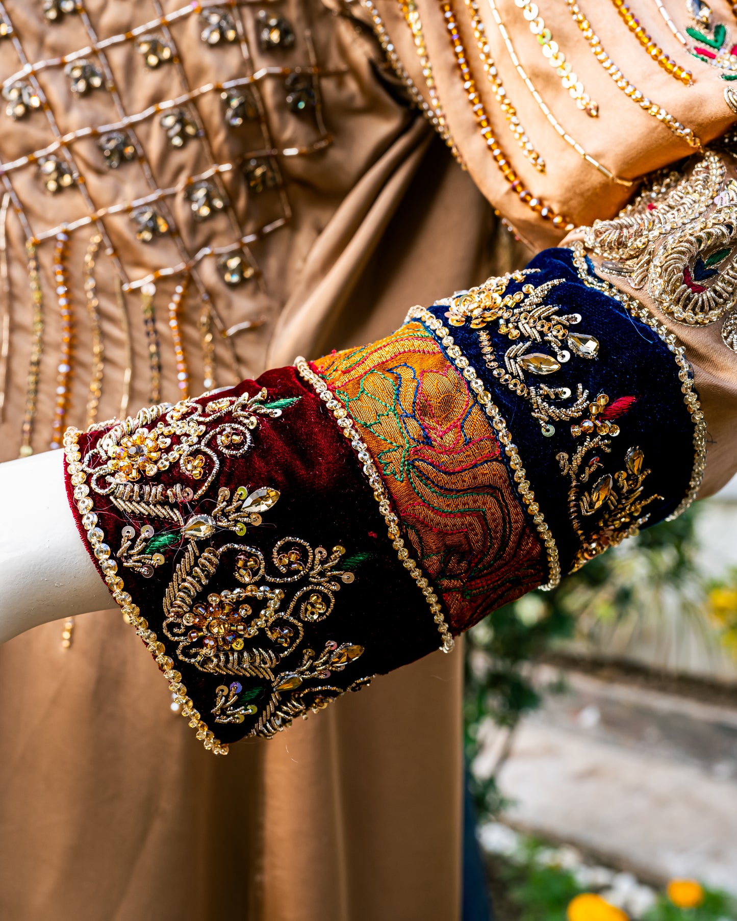 Bronze Shamoz Suit - Close Up Sleeve