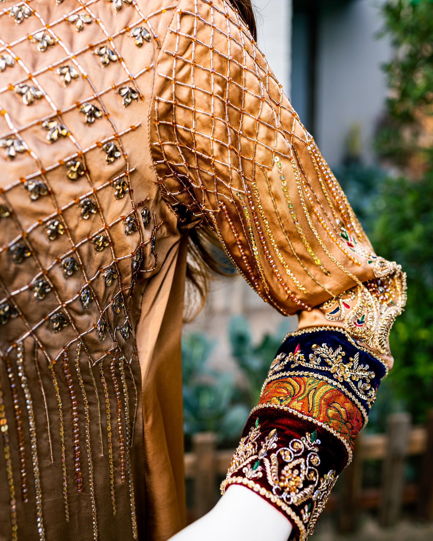 Bronze Shamoz Suit - Close Up Upper Left