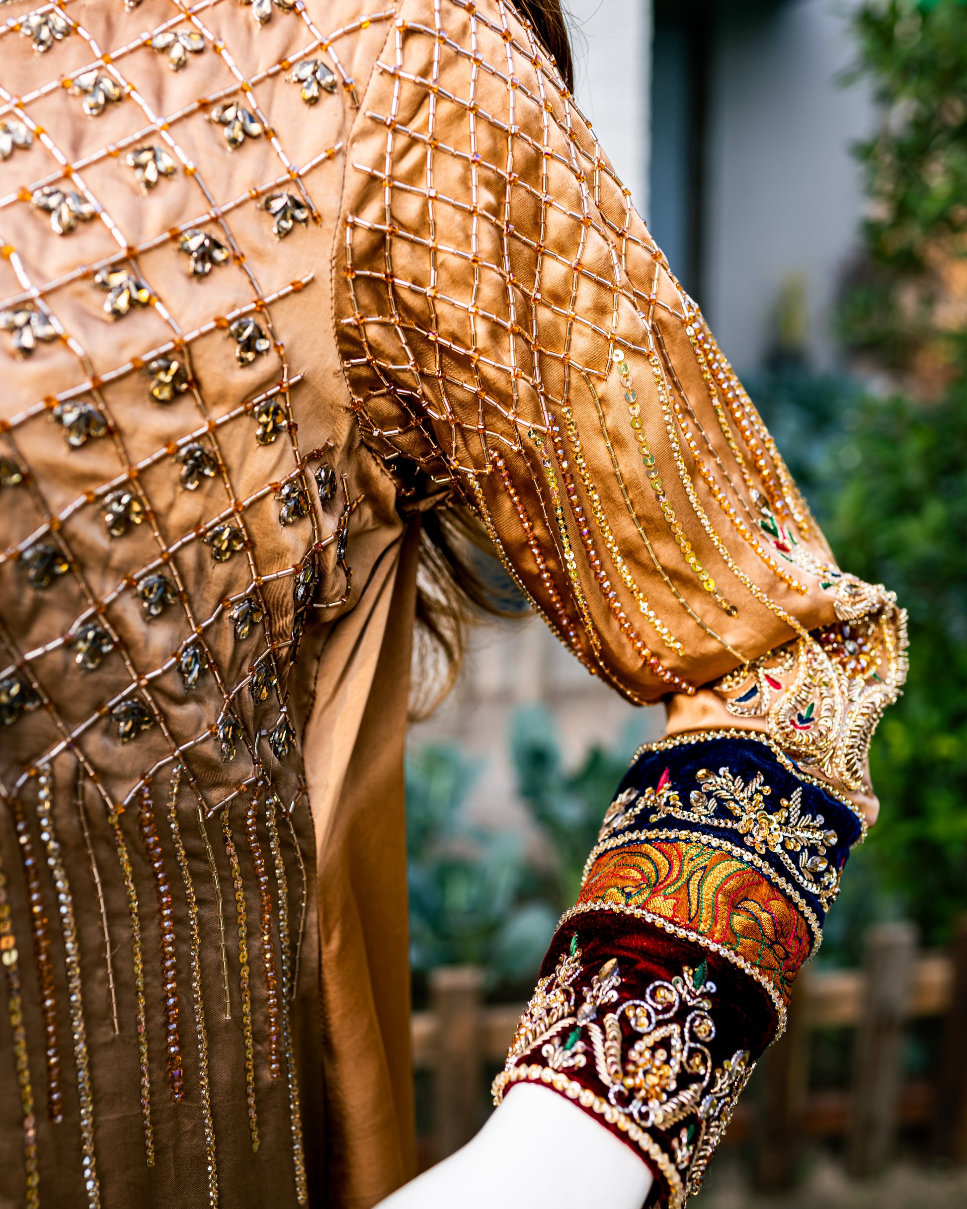 Bronze Shamoz Suit - Close Up Upper Left