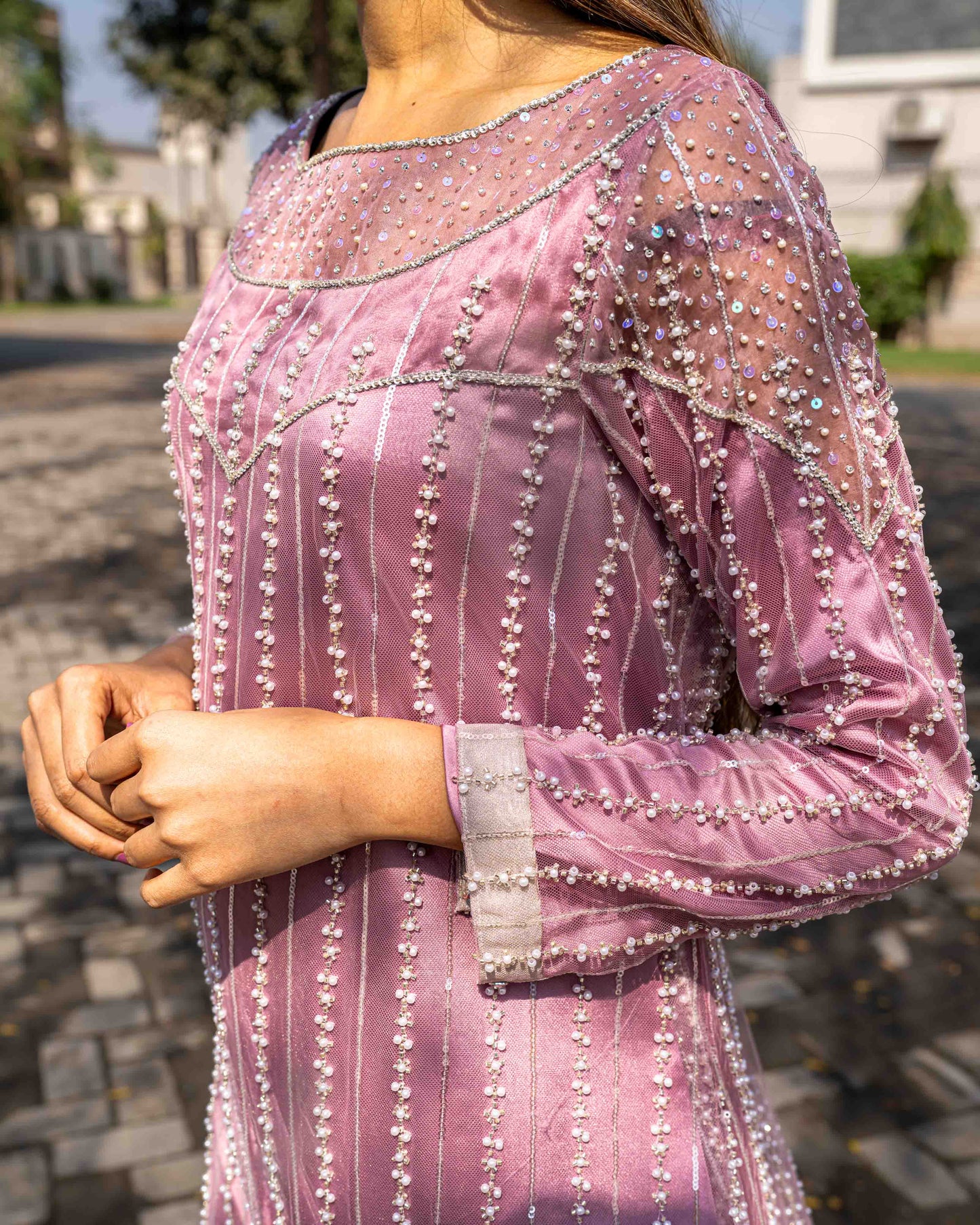 Lavender Net Maxi