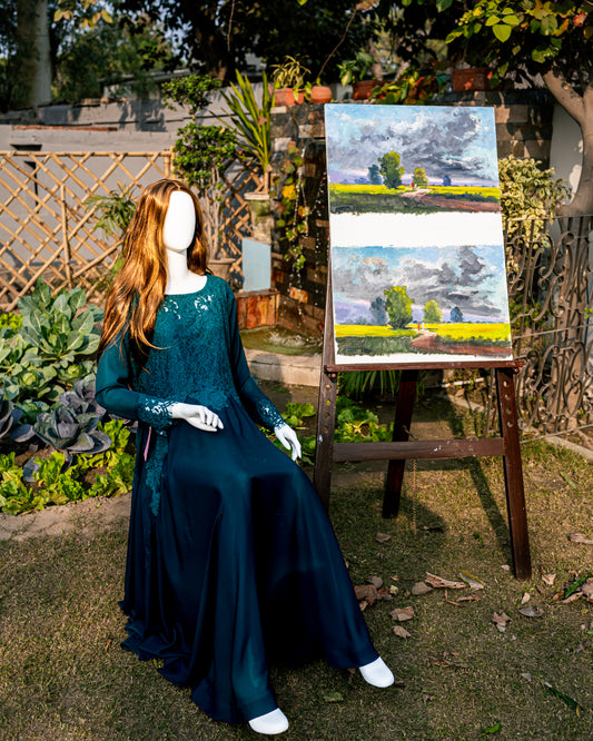 Elegant Zink  Georgette Dress