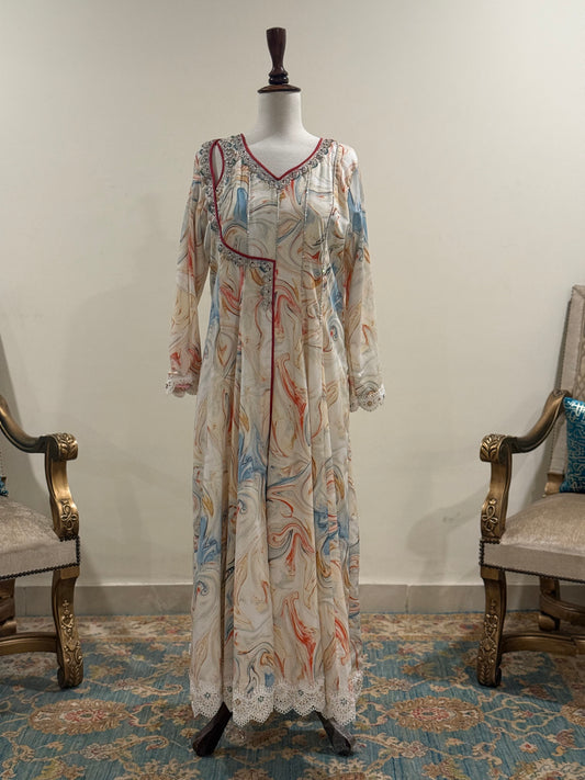 Elegant multi color angrakha frok