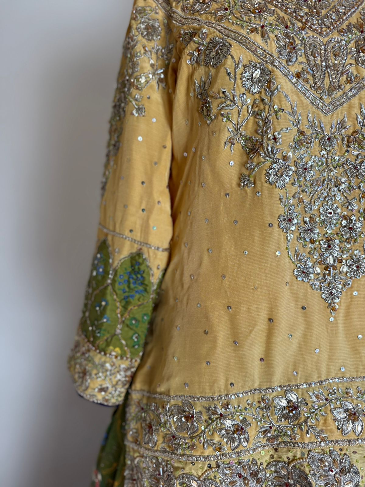 Green lehnga mehndi formal