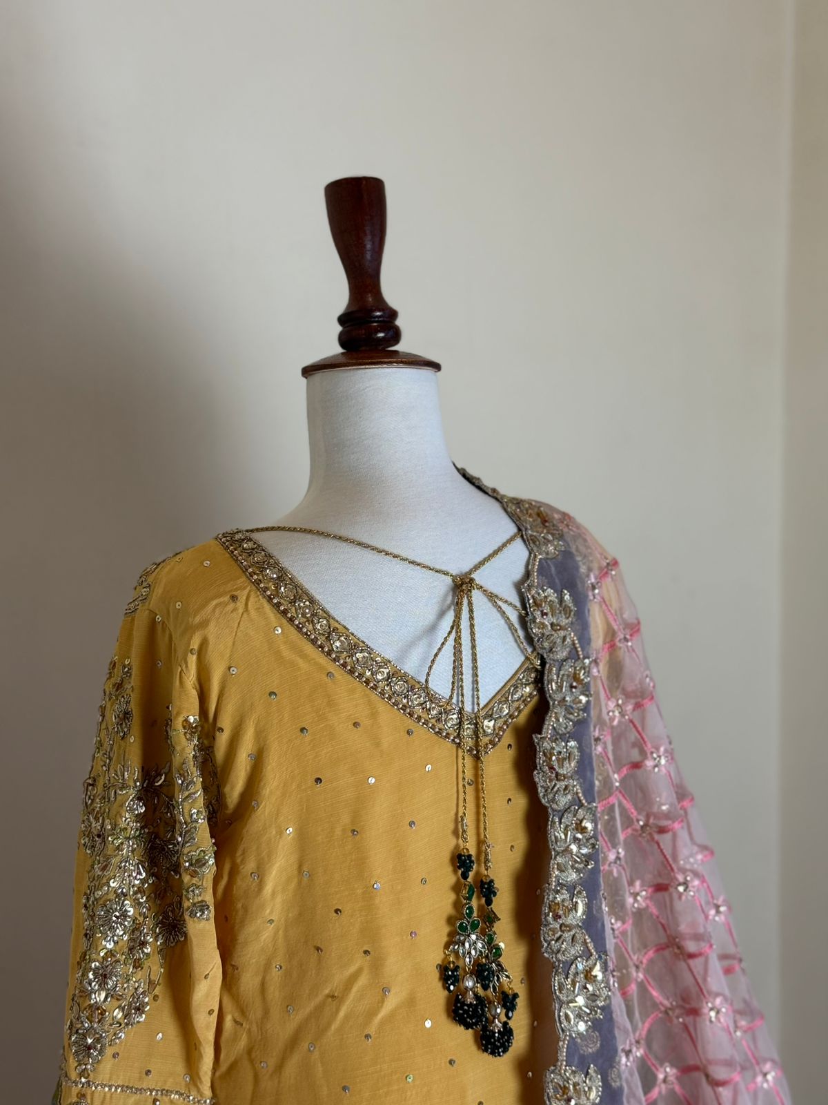 Green lehnga mehndi formal