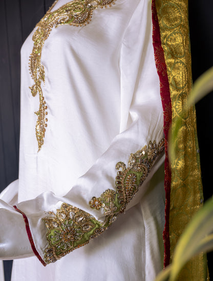 White Shamoz Dress - Side Pose