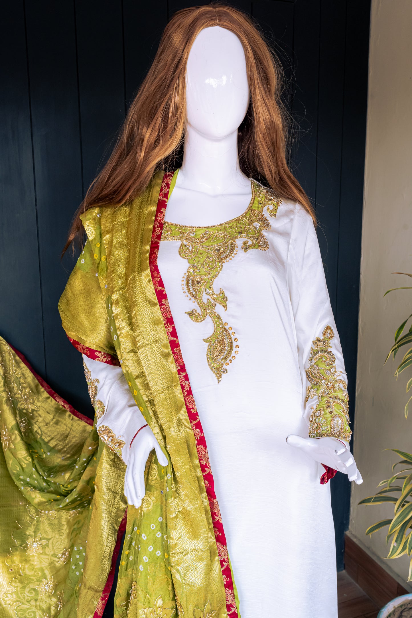 White Shamoz Dress - 2nd Close Up Upper Half