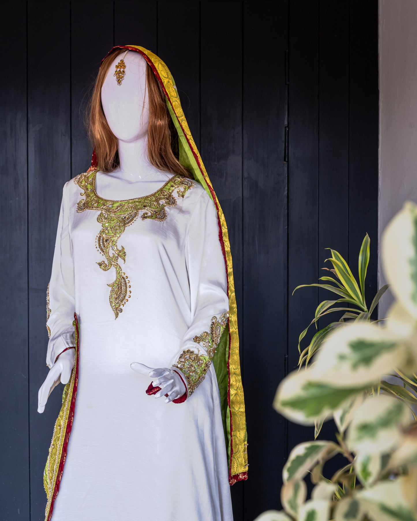 White Shamoz Dress - Close Up Three Quarter