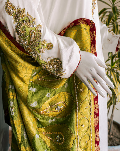 White Shamoz Dress - Close Up Sleeve Side Pose