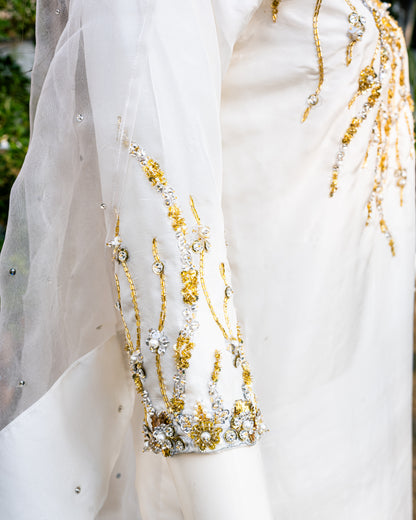 White Suit - Close up Sleeve